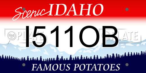 I511OB Idaho License Plate