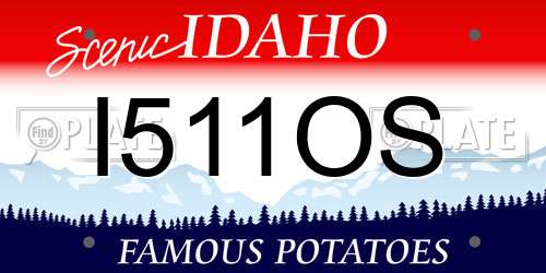 I511OS Idaho License Plate