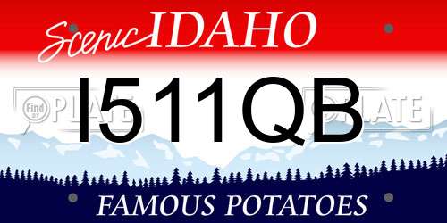 I511QB Idaho License Plate