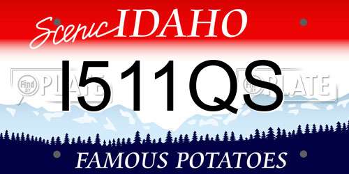 I511QS Idaho License Plate