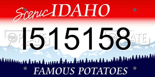 I515158 Idaho License Plate