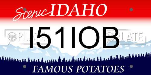 I51IOB Idaho License Plate