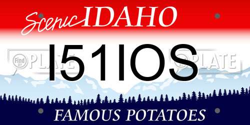 I51IOS Idaho License Plate