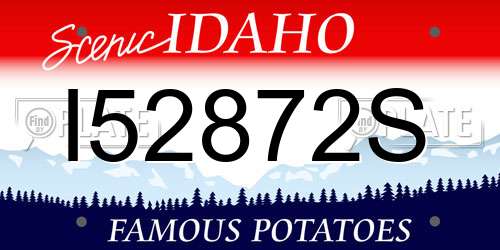 I52872S Idaho License Plate