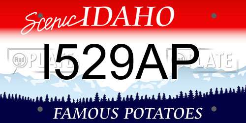 I529AP Idaho License Plate