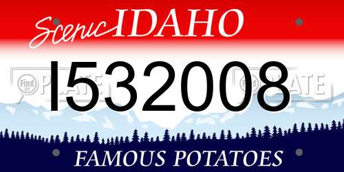 I532008 Idaho License Plate