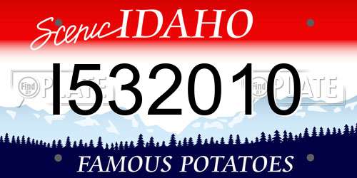 I532010 Idaho License Plate