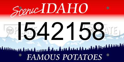 I542158 Idaho License Plate