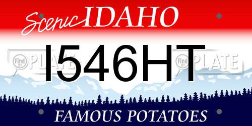 I546HT Idaho License Plate