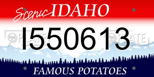 I550613 Idaho License Plate