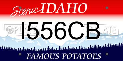 I556CB Idaho License Plate