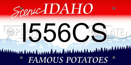 I556CS Idaho License Plate