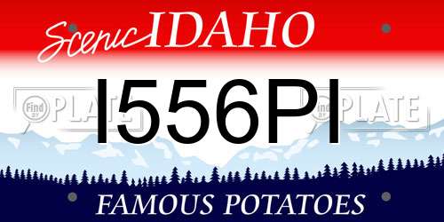 I556PI Idaho License Plate