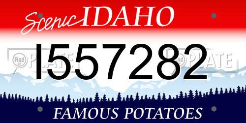 I557282 Idaho License Plate