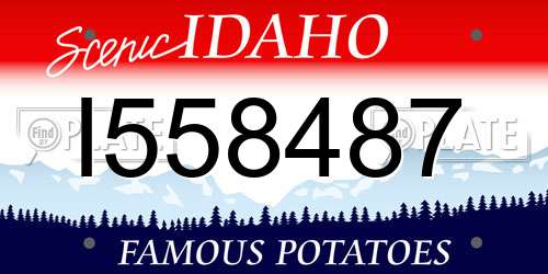 I558487 Idaho License Plate