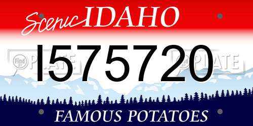 I575720 Idaho License Plate