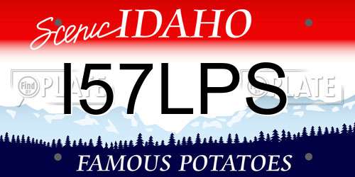 I57LPS Idaho License Plate