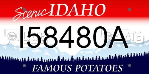 I58480A Idaho License Plate