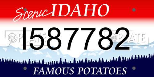 I587782 Idaho License Plate