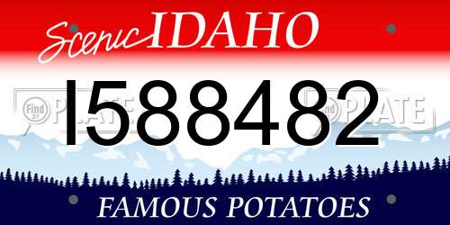I588482 Idaho License Plate