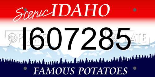 I607285 Idaho License Plate