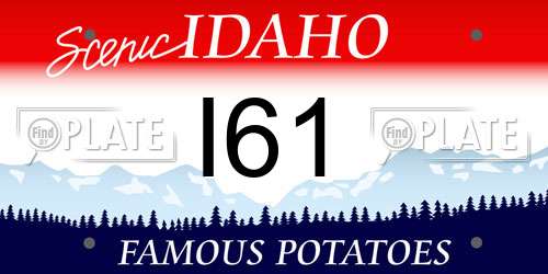 I61 Idaho License Plate