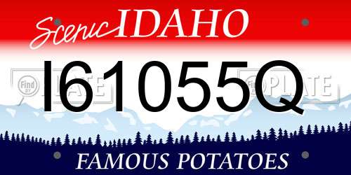 I61055Q Idaho License Plate
