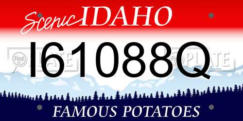 I61088Q Idaho License Plate