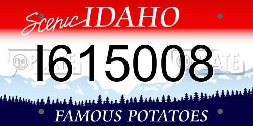 I615008 Idaho License Plate