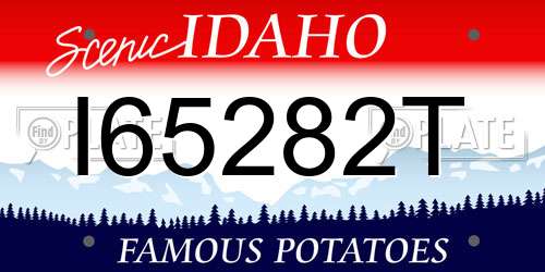 I65282T Idaho License Plate