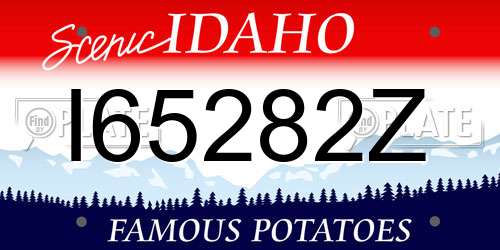 I65282Z Idaho License Plate
