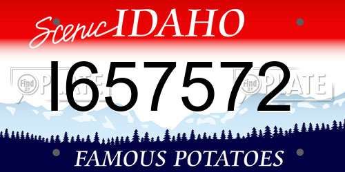 I657572 Idaho License Plate