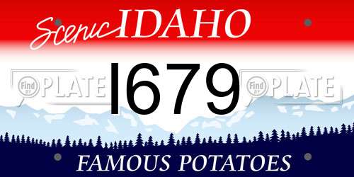 I679 Idaho License Plate