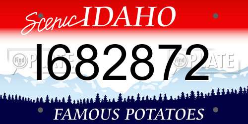 I682872 Idaho License Plate