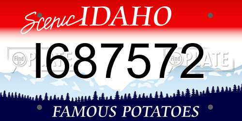 I687572 Idaho License Plate