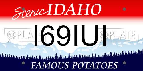 I69IUI Idaho License Plate