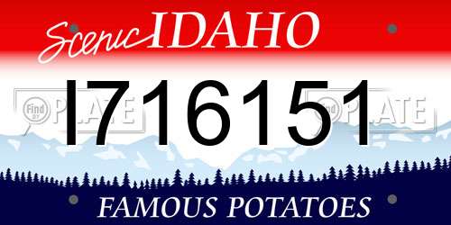 I716151 Idaho License Plate