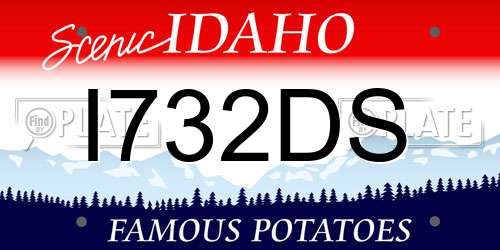 I732DS Idaho License Plate