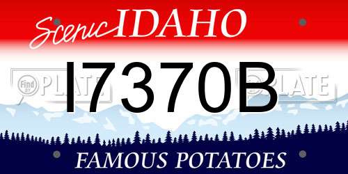 I7370B Idaho License Plate