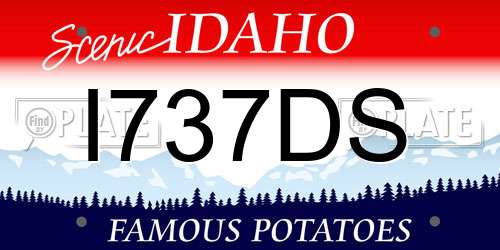 I737DS Idaho License Plate