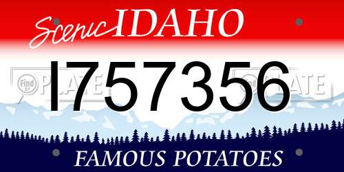 I757356 Idaho License Plate