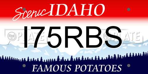 I75RBS Idaho License Plate