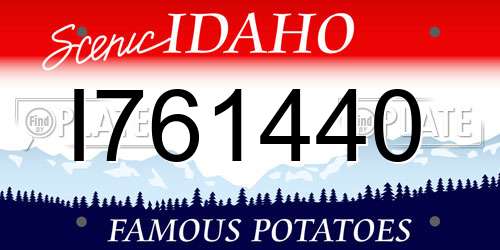 I761440 Idaho License Plate
