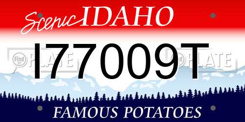 I77009T Idaho License Plate