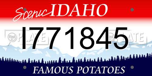 I771845 Idaho License Plate