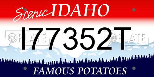 I77352T Idaho License Plate