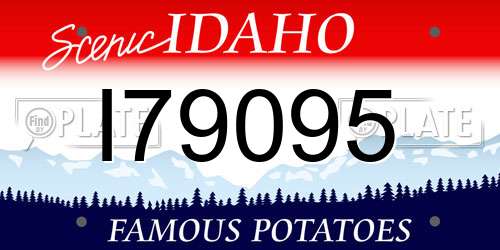 I79095 Idaho License Plate