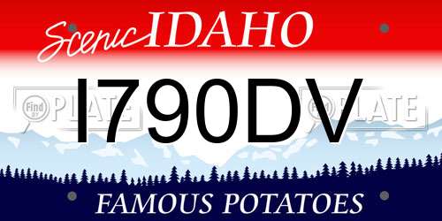 I790DV Idaho License Plate