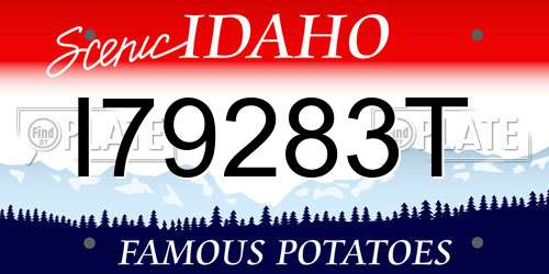 I79283T Idaho License Plate