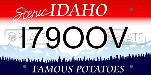 I79OOV Idaho License Plate